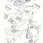 WAVERUNNER FZS GX1800AL Выхлопная система 3
