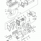 WAVERUNNER SUPER JET SJ700BL Выхлопная система 1
