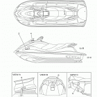 WAVERUNNER VX SPORT VX1100CL Наклейки предупреждения