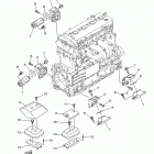 WAVERUNNER FZS GX1800AL Крепление двигателя