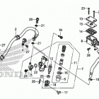 CBR650F Rear brake master        cylinder (cbr650f)