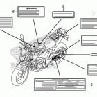 CB500FA Лейбл предостережения