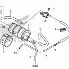 NC700X Адсорбер, системы улавливания паров топлива
