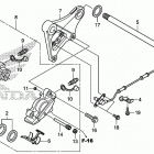 VT750CS Задний суппорт