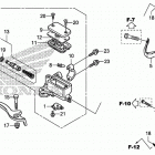 CB500X Front brake master       cylinder (std)
