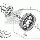 GROM125 (MSX125E) Переднее колесо