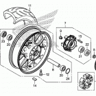 CB500FA Заднее колесо