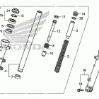 CB500FA Передняя вилка