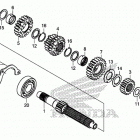 CB500FA Transmission (mainshaft)