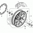 CB500FA Переднее колесо