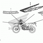 CRF250L Наклейки