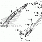GROM125 (MSX125E) Задний обтекатель