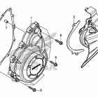 CB500FA Крышка генератора