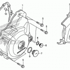 CRF250L Крышка картера левая