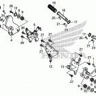 CTX700 Подножки