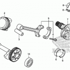 CTX700 Коленчатый вал и поршни