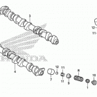CB1000R Распределительный вал и клапана