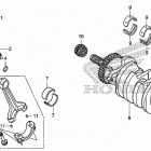 CBR600RR Коленчатый вал и поршни