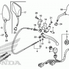 VT750CS Рычаги,тросы и рулевые переключатели