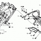 CB500FA Заднее крыло