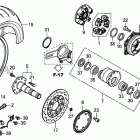 VFR800F Заднее колесо