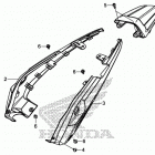 CB500X Задний обтекатель