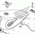 CMX250X Топливный бак