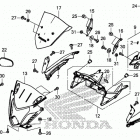 CBR650FA Верхний обтекатель