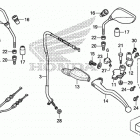 CRF250L Рычаги,тросы,рулевые переключатели и зеркала