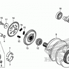 CB500FA Коленчатый вал и поршни