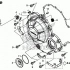 CB500X Крышка картера правая