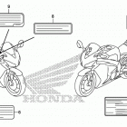 CBR1000S Лейбл предостережения