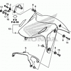 CB500FA Переднее крыло