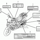 CB500X Лейбл предостережения