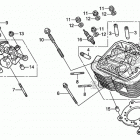 VT750CS Передняя головка цилиндров