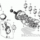 CBR650FA Коленчатый вал и поршни