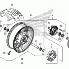 CBR650FA Заднее колесо