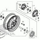 GROM125 (MSX125E) Заднее колесо