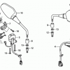 CB1000R Рулевые переключатели &тросы & Зеркала