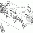 ST1300PA Передний тормоз правый