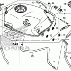 CB500X Топливный бак и насос