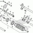 CTX700D Gearshift drum (2)