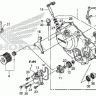 CRF250L Крышка картера правая
