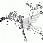 VFR800F Подножка