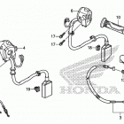 CB500FA Рычаги,тросы и рулевые переключатели