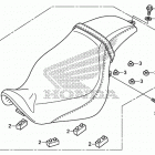 VT750C2B Seat (vt750c2b)