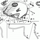 CB500FA Топливный бак и насос