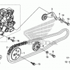 GROM125 (MSX125E) Цепь ГРМ и натяжитель