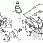 CB500FA Поддон картера и масляный насос