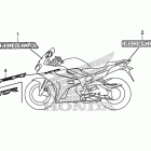 VFR800F Наклейки